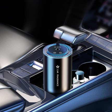 Smart Car Air Freshener - Automatic Essential Oils Aroma Diffuser - Rechargeable Auto On/Off Fragrance Fresheners with Starry Lights